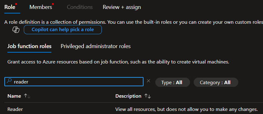 Add role assignment